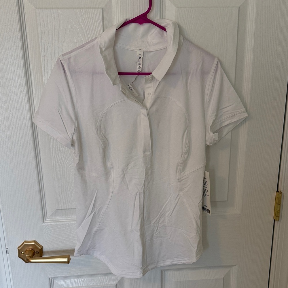 Lululemon Women's White Polo Shirt